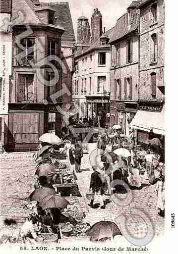 Ville de LAON, carte postale ancienne