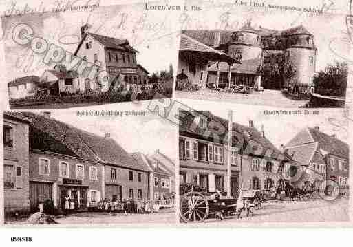 Ville de LORENTZEN, carte postale ancienne