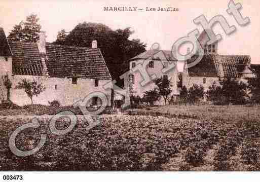 Ville de MARCILLY, carte postale ancienne