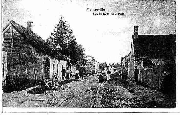 Ville de MENEVILLE, carte postale ancienne