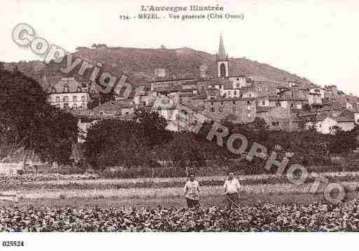 Ville de MEZEL, carte postale ancienne