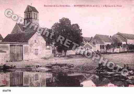 Ville de MONDEVILLE, carte postale ancienne