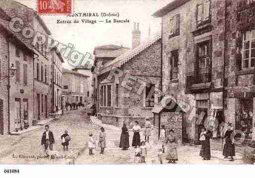 Ville de MONTMIRAL, carte postale ancienne