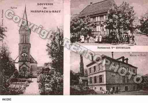 Ville de MUESPACHLEHAUT, carte postale ancienne