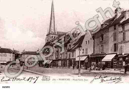 Ville de NEMOURS, carte postale ancienne