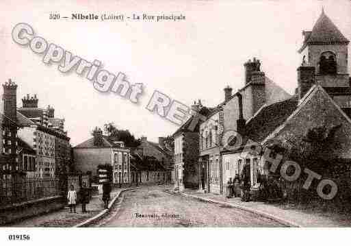 Ville de NIBELLE, carte postale ancienne