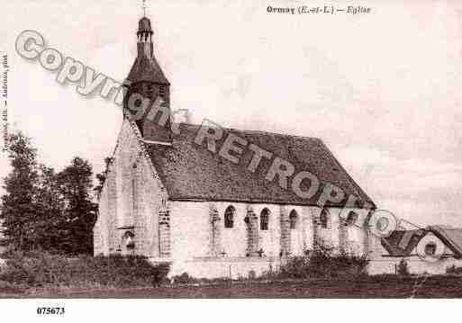 Ville de ORMOY, carte postale ancienne