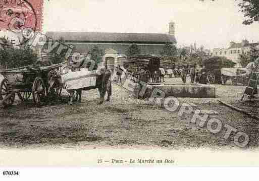 Ville de PAU, carte postale ancienne