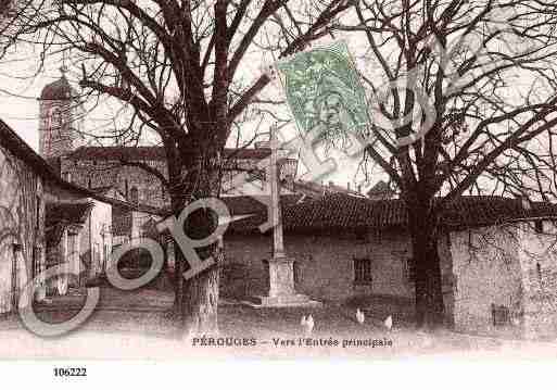 Ville de PEROUGES, carte postale ancienne