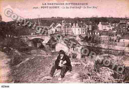 Ville de PONTSCORFF, carte postale ancienne