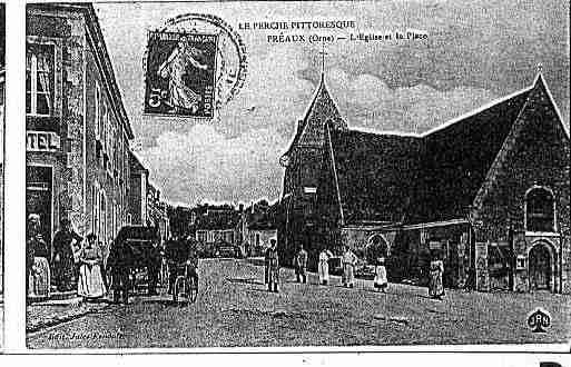 Ville de PREAUXDUPERCHE, carte postale ancienne