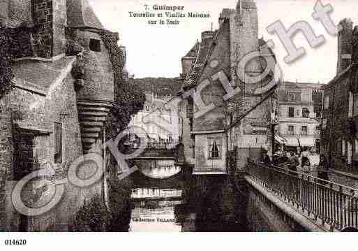 Ville de QUIMPER, carte postale ancienne