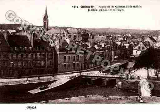 Ville de QUIMPER, carte postale ancienne