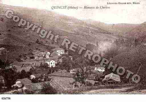 Ville de QUINCIEENBEAUJOLAIS, carte postale ancienne