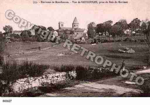 Ville de RAUCOULES, carte postale ancienne