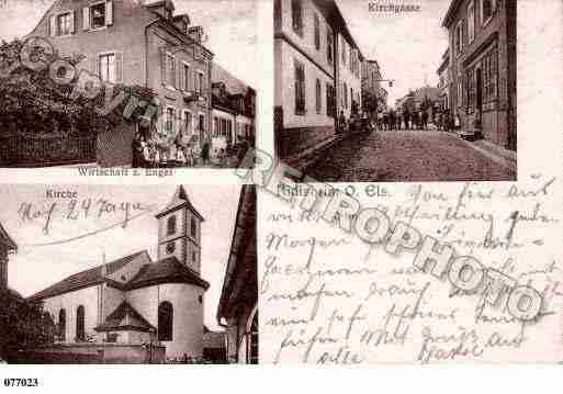 Ville de RIEDISHEIM, carte postale ancienne