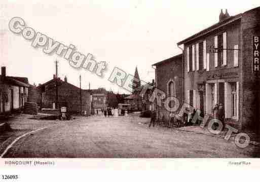 Ville de RONCOURT, carte postale ancienne