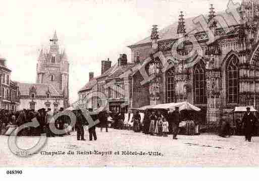 Ville de RUE, carte postale ancienne