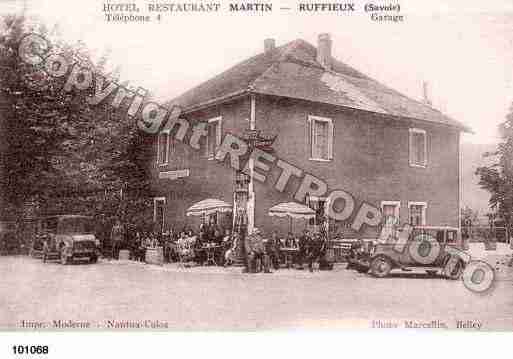 Ville de RUFFIEUX, carte postale ancienne