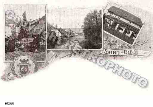 Ville de SAINTDIE, carte postale ancienne