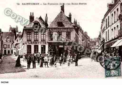 Ville de SAINTOMER, carte postale ancienne