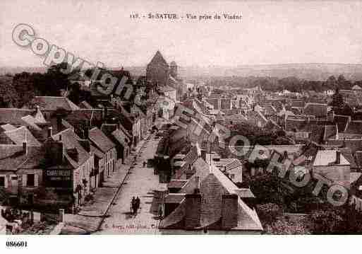 Ville de SAINTSATUR, carte postale ancienne