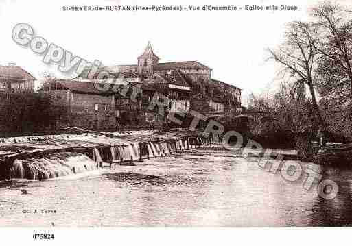 Ville de SAINTSEVERDERUSTAN, carte postale ancienne