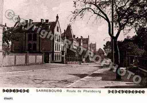 Ville de SARREBOURG, carte postale ancienne