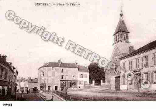 Ville de SEPTEUIL, carte postale ancienne