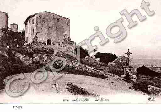 Ville de SIXFOURS, carte postale ancienne