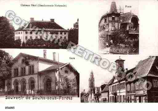 Ville de SOULTZSOUSFORETS, carte postale ancienne