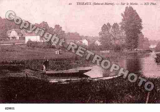 Ville de TIGEAUX, carte postale ancienne