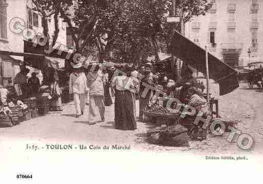 Ville de TOULON, carte postale ancienne