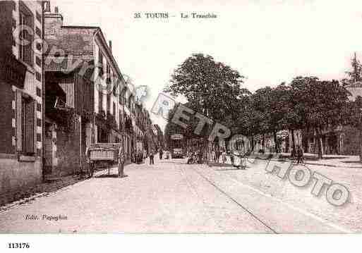 Ville de TOURS, carte postale ancienne