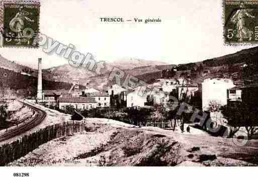 Ville de TRESCOL, carte postale ancienne Ville de TRESCOL, carte postale ancienne