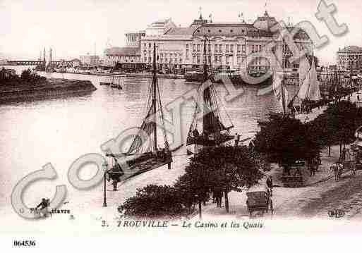 Ville de TROUVILLESURMER, carte postale ancienne