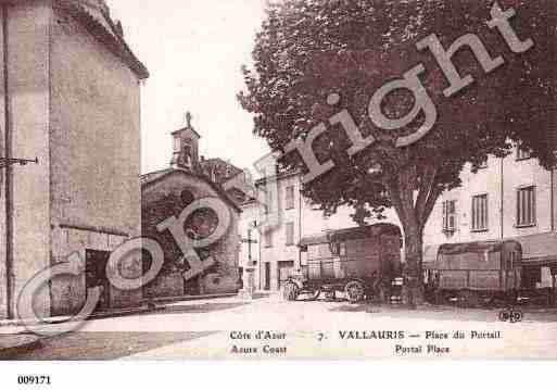 Ville de VALLAURIS, carte postale ancienne