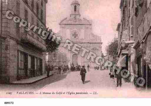 Ville de VALLAURIS, carte postale ancienne