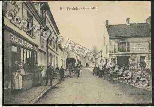 Ville de VERDELOT, carte postale ancienne