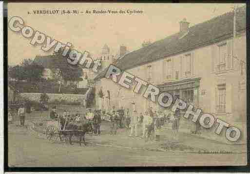 Ville de VERDELOT, carte postale ancienne