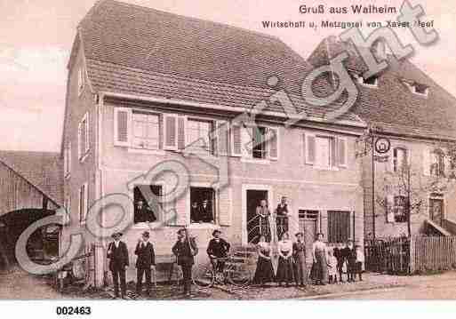 Ville de WALHEIM, carte postale ancienne