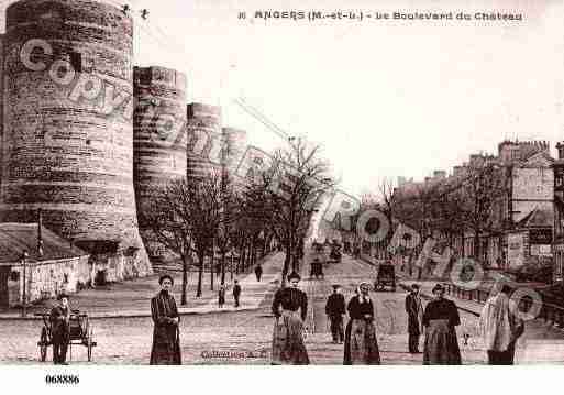 Ville de ANGERS, carte postale ancienne