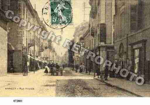 Ville de ANNECY, carte postale ancienne