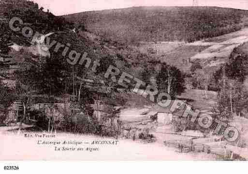 Ville de ARCONSAT, carte postale ancienne