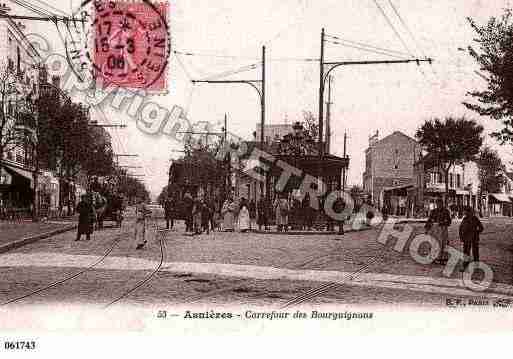 Ville de ASNIERESSURSEINE, carte postale ancienne