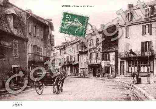 Ville de AUBIN, carte postale ancienne