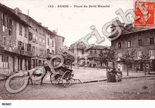 Ville de AUBIN, carte postale ancienne