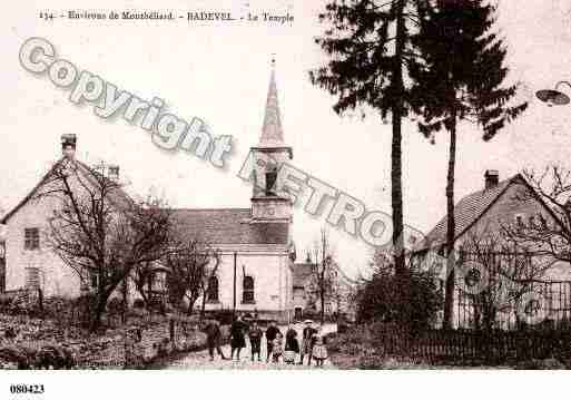 Ville de BADEVEL, carte postale ancienne