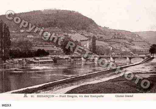 Ville de BESANCON, carte postale ancienne