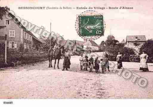 Ville de BESSONCOURT, carte postale ancienne